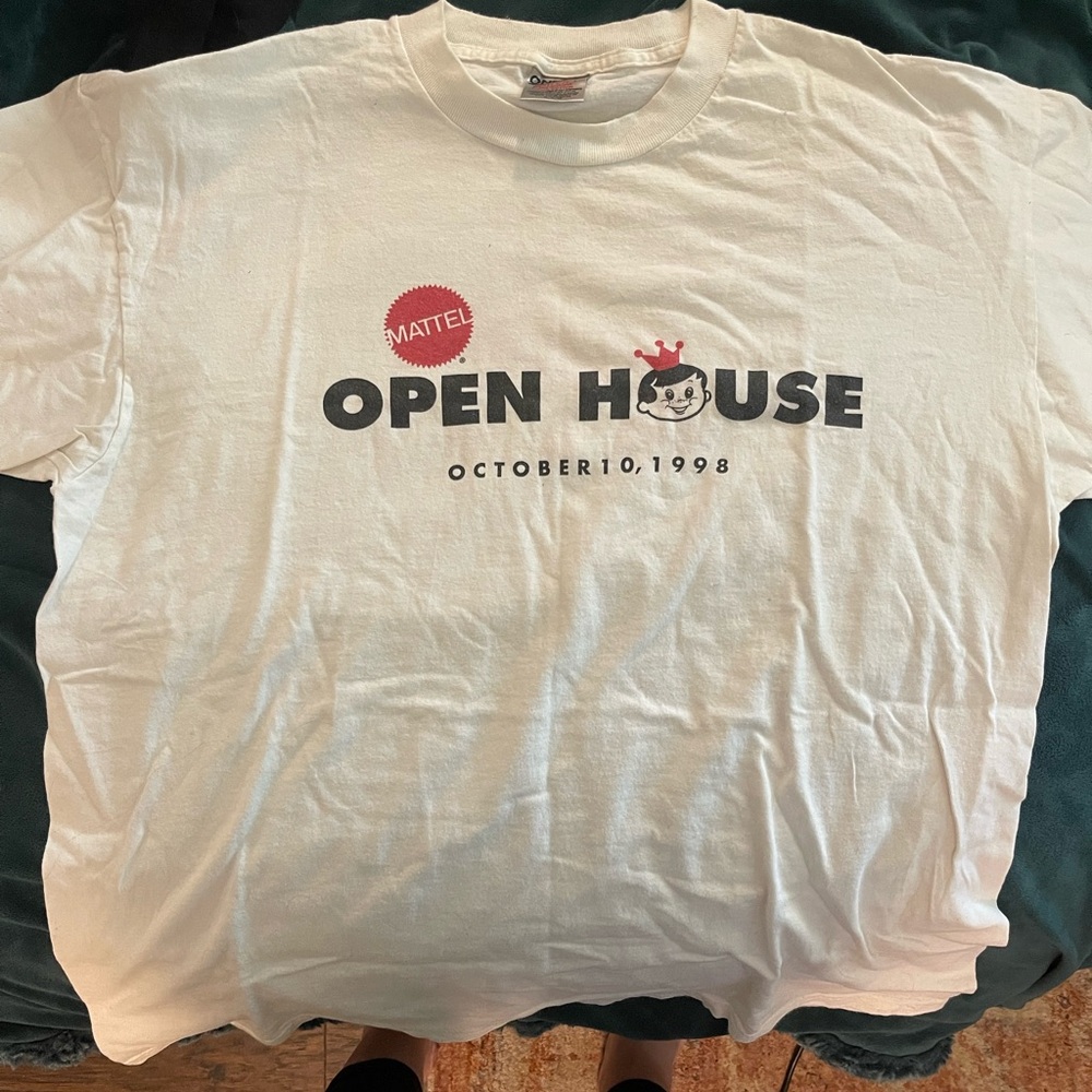Mattel White Cotton T-Shirt